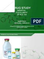 Drug Study: Inpartial Fulfillment of Rle 104