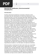 Download Resistivity Methods _ Environmental Geophysics by Yong Praz SN303876065 doc pdf
