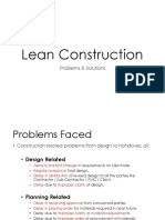 Lean Construction Problems and Solutions