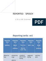 Reported Speech: U 16 P 146 Grammar