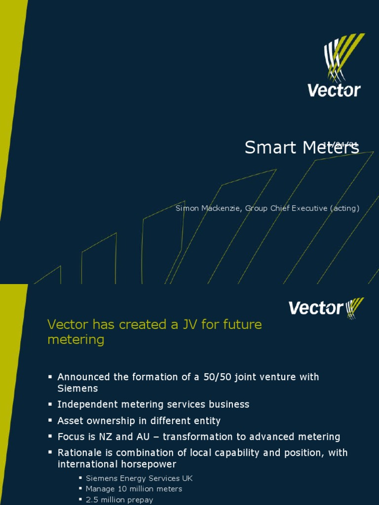 Vector-Siemens Joint Venture for Smart Metering | PDF | Business | Retail