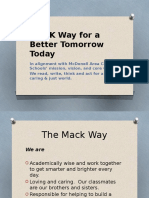 Mack Way For A Better Tomorrow Today