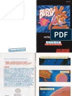 Bubsy in Claws Encounters of The Furred Kind Manual SNES