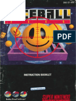 Faceball 2000 Manual SNES