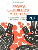 Peña, Milciades - Masas Caudillos y Elites