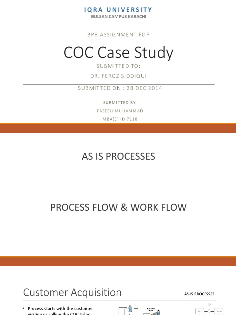 BPR - COC Case Study | PDF | Invoice | Enterprise Resource Planning