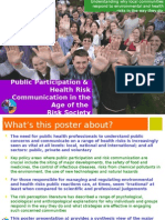 Public Participation and Health Risk Communication in The Age of The Risk Society - UKPHA Edinburgh 2007