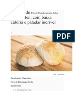 Receitas de Pão de Mandioquinha Salsa Sem Glúten