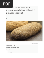 Receitas de Pão de Soja Sem Glúten