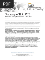 Summary of H.R.4720 Expedited Family Reunification Act of 2016