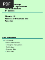 William Stallings Computer Organization and Architecture 8 Edition Processor Structure and Function