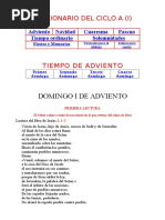 Leccionario Del Ciclo i A