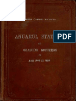 Anuarul Statistic Bucuresti 1898 1899