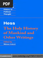 The Holy History of Mankind and Other Writings - Moses Hess