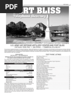 Download Fort Bliss White Pages by dmclean321 SN30402465 doc pdf
