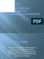 Ejercicios cognitivas distorsiones