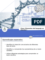 Elementos El Lenguaje en Ciencias I