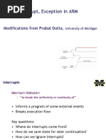 Timer, Interrupt, Exception in ARM: Modifications From Prabal Dutta