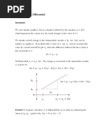 Calculus 2 - Increments and Differentials