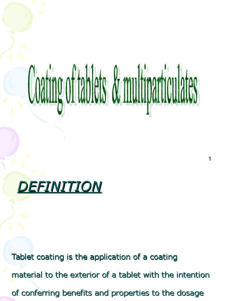 Coating Tablet (Pharmacy) Pharmaceutical Formulation