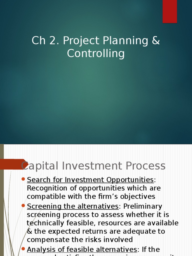 CH 2Project Planning & Control PPT Mode) (Repaired