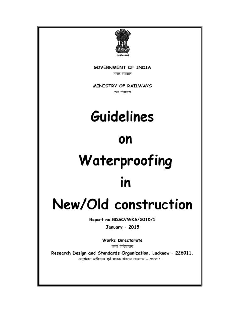 Waterproofing Guidelines for Engineers | PDF | Mud | Concrete
