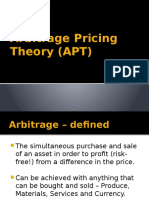 Arbitrage Pricing Theory (APT)