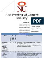 Risk Profiling of Cement Industry