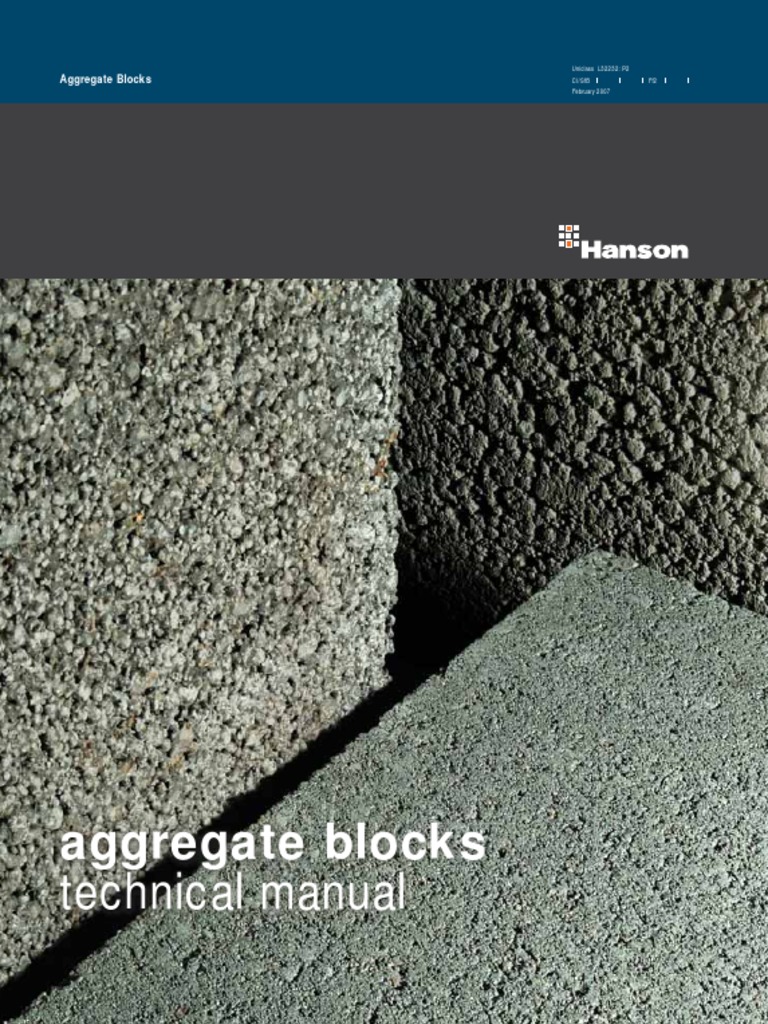 Hanson Aggregate Blocks Overview | PDF | Building Insulation ...