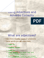 Adjectives and Adverbs