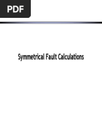 Symmetrical Fault Calculations