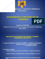 Guvernanta Corporativa in Romania