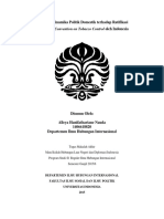 Pengaruh Dinamika Politik Domestik Terhadap Ratifikasi Framework Convention On Tobacco Control Oleh Indonesia