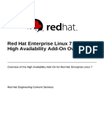 Red Hat Enterprise Linux 7 - High Availability Add-On Overview