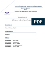 CSTR Design For Ethyl Acetate Production