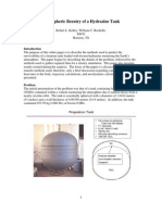 Atmosphere Reentry of A Hydrazine Tank