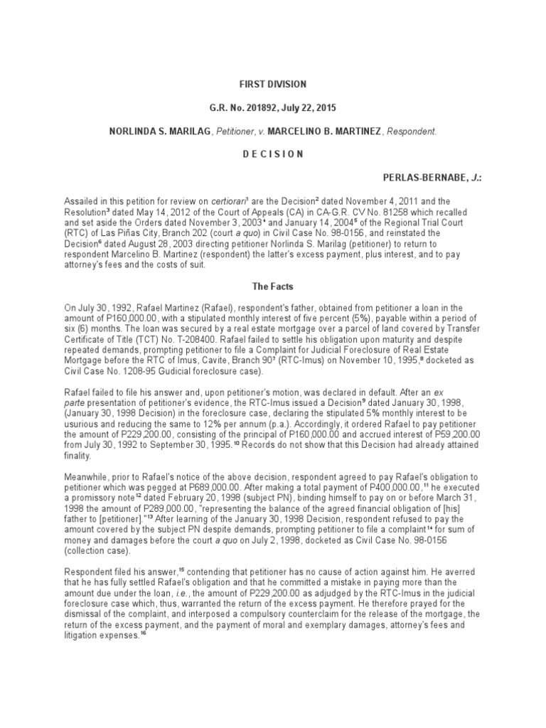 Res Judicata in Loan Dispute Case | PDF | Foreclosure | Mortgage Law