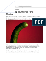 How To Keep Your Private Parts Healthy