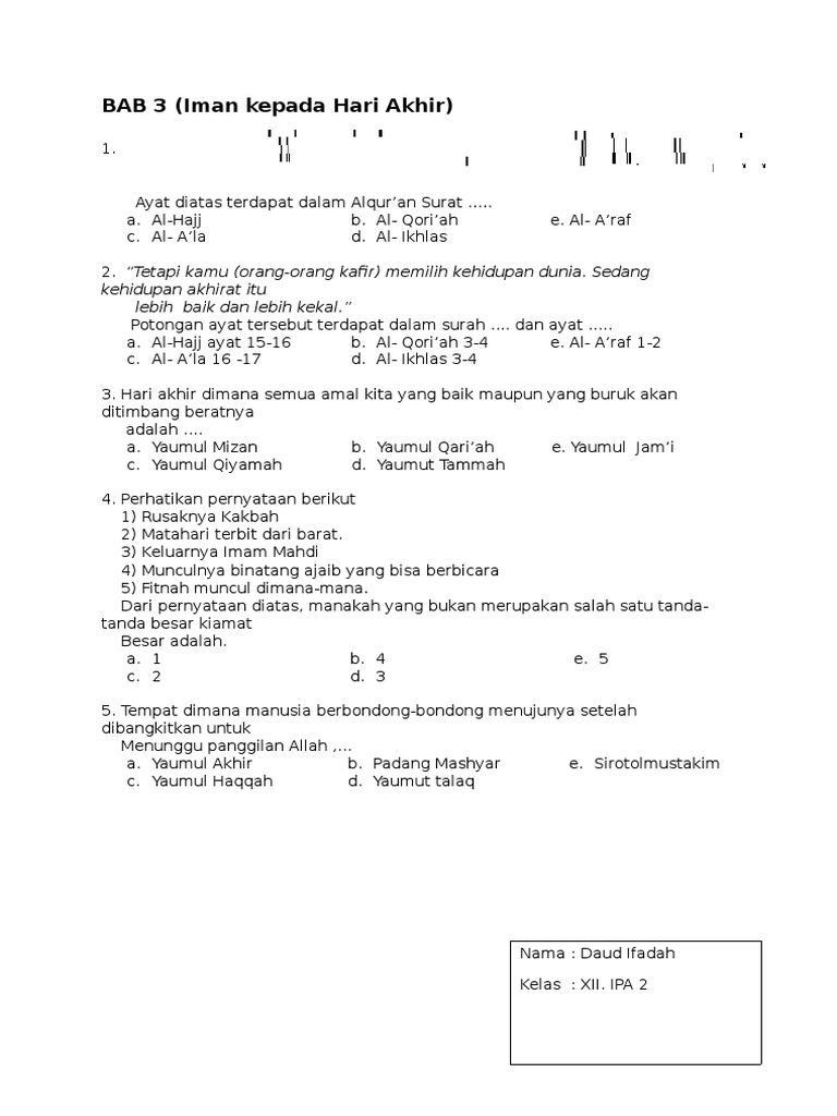 Iman kepada hari kiamat image
