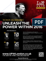 Anthony Robbins UPW London 2016 Brochure