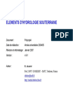 hydrologie souterraine 