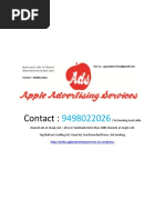Download Local Cable Tv Channel Advertising Agency by Apple Ads SN304172380 doc pdf