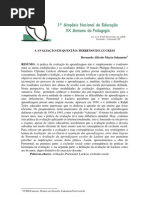 A AVALIAÇÃO EM QUESTÃO PERRENOUD E LUCKESI