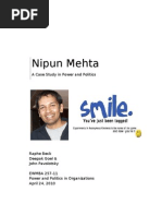 Download Nipun Mehta Case Study in Power and Politics by livemoments SN30418295 doc pdf