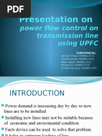 Presentation On: Power Flow Control On Transmission Line Using UPFC