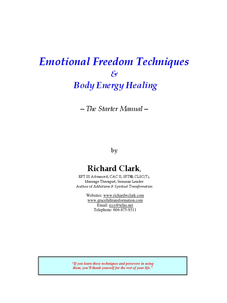 Emotional Freedom Techniques 4 | PDF | Emotional Freedom Techniques ...