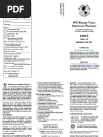 Hti H T C P: Registration Form Healing Touch Level 5 September 23-26, 2010