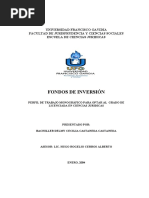 Incorporación Legal de Los Fondos de Inversiòn