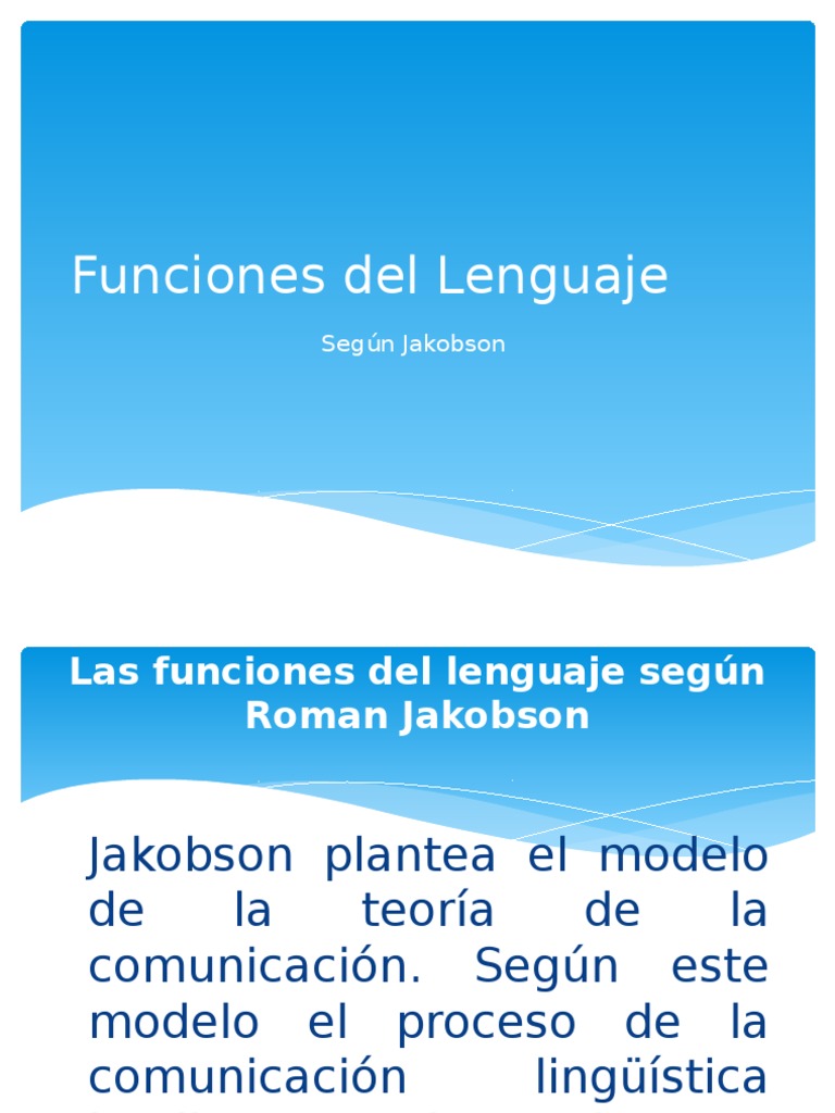 Funciones Del Lenguaje JAKOBSON