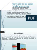 Leyes Físicas de Los Gases en La Respiración